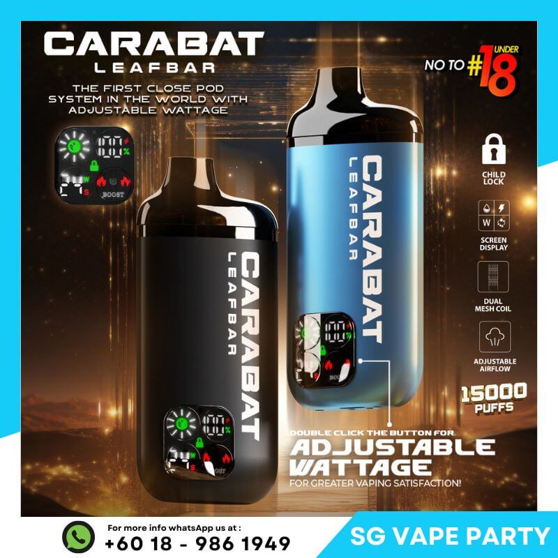 CARABAT-LEAFBAR-15000-SG-Vape-Party